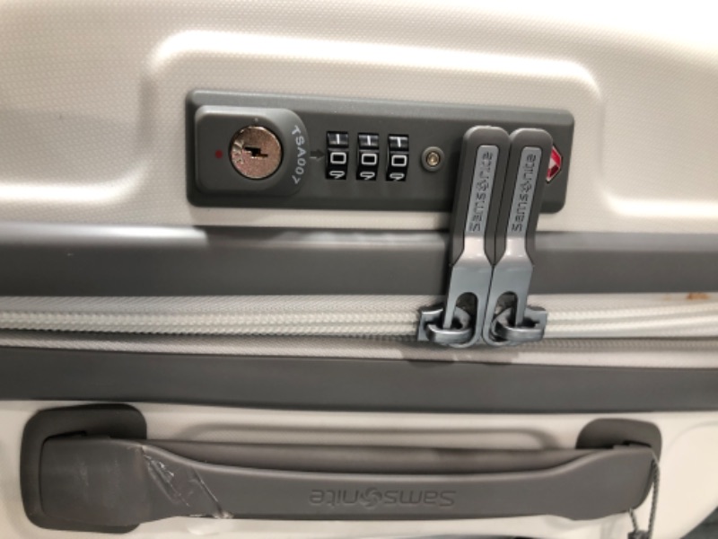 Photo 1 of *LOCK SHUT* Samsonite Freeform Hardside Expandable with Double Spinner Wheels, White, Carry-On 21-Inch
