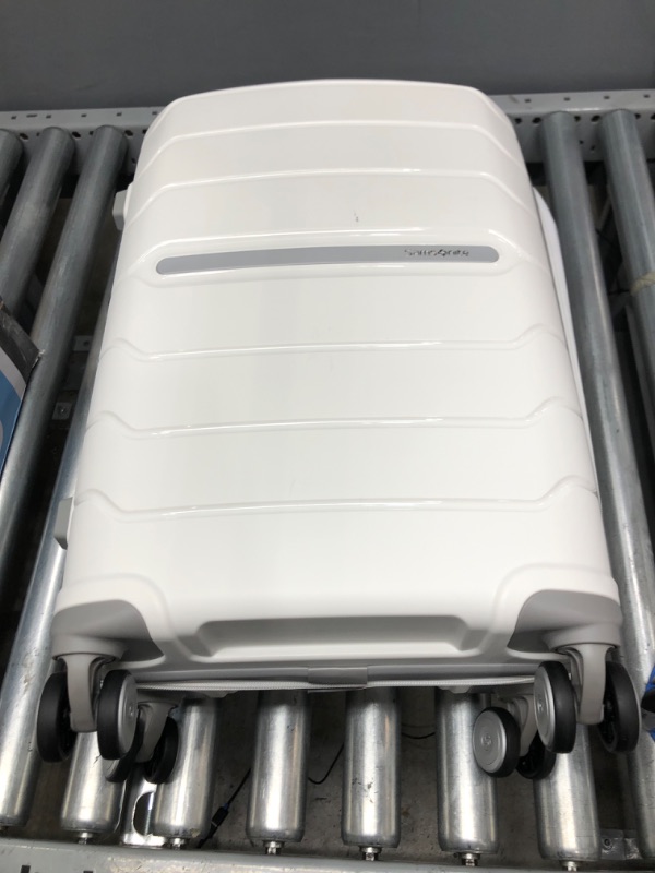 Photo 1 of *LOCK SHUT* Samsonite Freeform Hardside Expandable with Double Spinner Wheels, White, Carry-On 21-Inch
