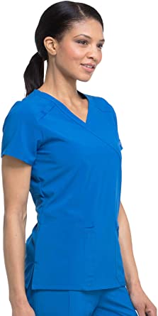 Photo 1 of Dickies EDS Essentials Women Scrubs Top Mock Wrap DK625 SMALL.
