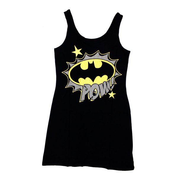 Photo 1 of Batgirl "POW" Juniors Sleep Tank Shirt MEDIUM.
