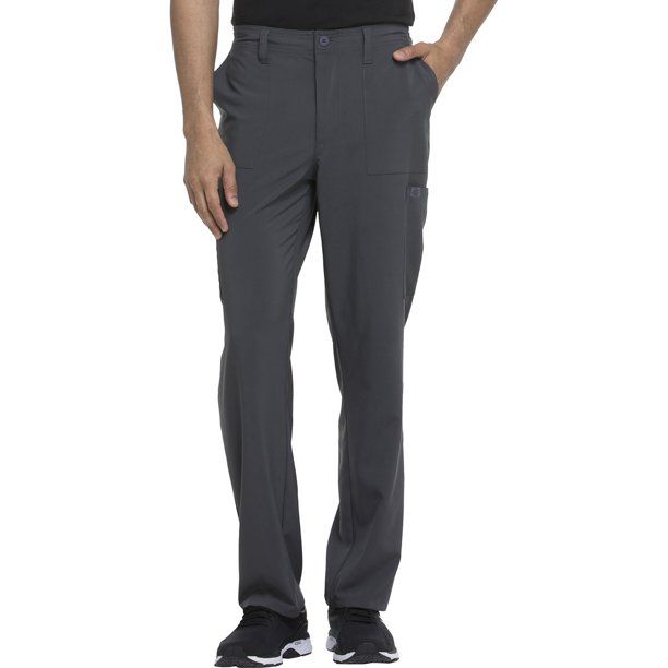 Photo 1 of Dickies EDS Essentials Medical Scrubs Pant for Men Natural Rise Drawstring DK015T, LARGE Tall, Pewter
