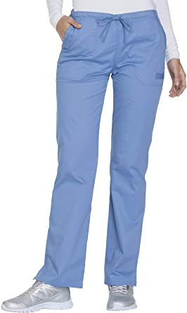 Photo 1 of Cherokee Workwear Core Stretch Women Scrubs Pant Mid Rise Straight Leg Drawstring WW130 XLARGE 
