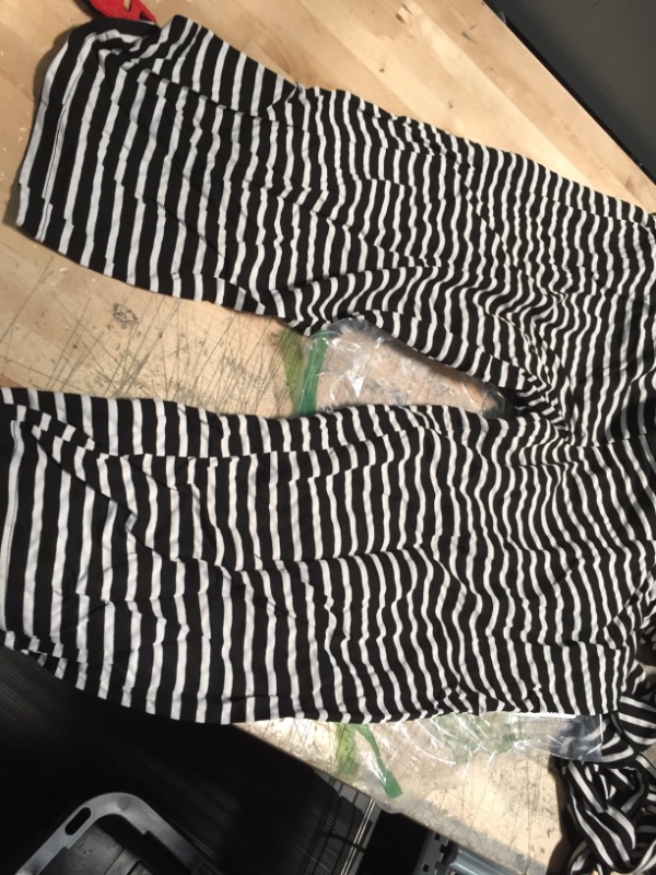 Photo 2 of Black and white striped cami jumpsuit XXL.