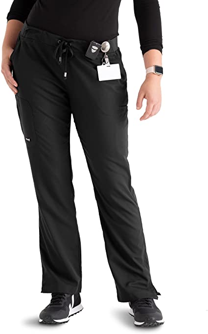 Photo 1 of BARCO Grey's Anatomy Women's Mia Pant, Easy Care Medical Scrub Pants w/ 6 Pockets & Elastic Drawcord Waistband
