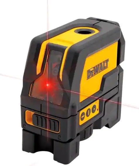 Photo 1 of DEWALT
165 ft. Red Self-Leveling Cross-Line and Plumb Spot Laser Level with (3) AAA Batteries & Case