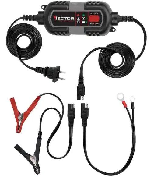 Photo 1 of Vector
1.5 Amp Battery Charger, Battery Maintainer, Trickle Charger, 6V and 12V, Fully Automatic

