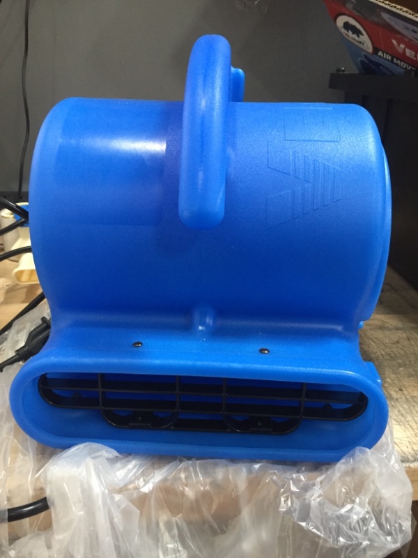 Photo 2 of B-Air
1/4 HP Air Mover Blower Fan for Water Damage Restoration Carpet Dryer Floor Home and Plumbing Use in Blue
