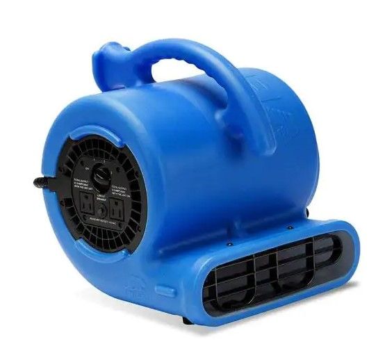 Photo 1 of B-Air
1/4 HP Air Mover Blower Fan for Water Damage Restoration Carpet Dryer Floor Home and Plumbing Use in Blue
