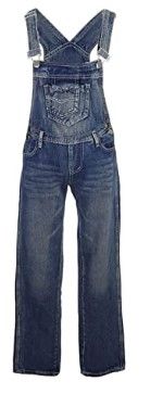 Photo 1 of Anna-Kaci Womens Vintage Wash Straight Leg Denim Overalls With Pocket Bib Size XXL