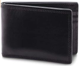 Photo 1 of Bosca Men's Small Bifold Leather Wallet