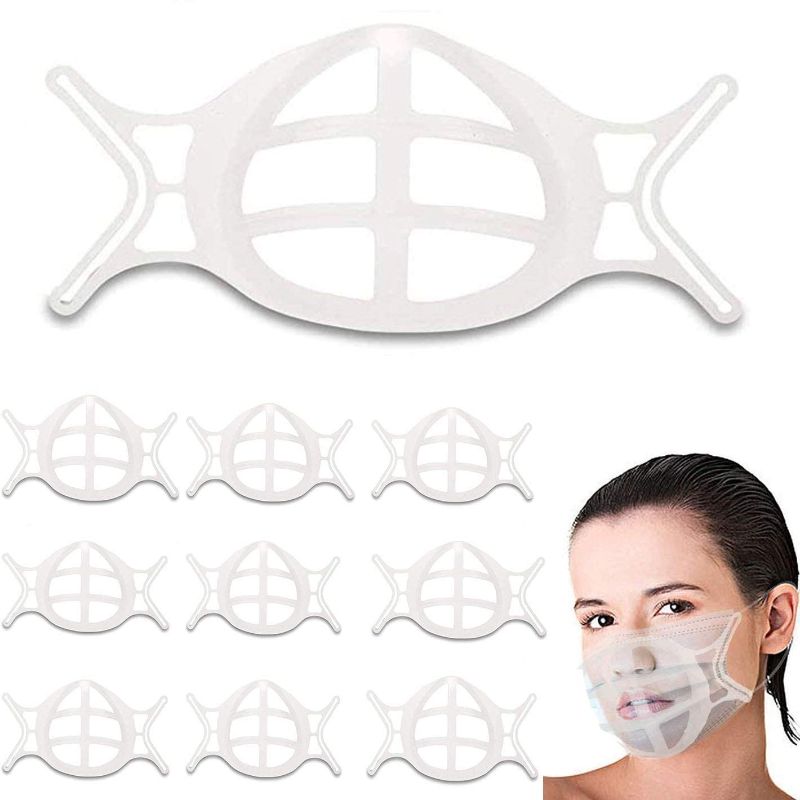 Photo 1 of 2 PACKS OF10pcs 3D Mask Bracket Silicone Face Mask Bracket Inner Support Frame for More Breathing Space.
