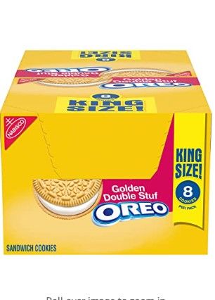 Photo 1 of ***NON-REFUNDABLE***
BEST BY 5/4/22
OREO Double Stuf Golden Sandwich Cookies, Vanilla Flavor, 10 King Size Snack Packs
