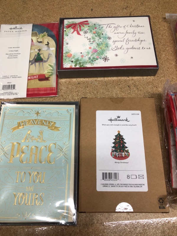 Photo 3 of ***NON-REFUNDABLE***
X-MAS STANTIONARY BUNDLE
8 PACK POP UP TREE CARDS, 16 PACK "PEACE TO YOU AND YOURS" CARDS, 16 PACK XMAS CARDS,  24 XMAS LITTLE GIFT BAGS,WALL COLAGE KIT
