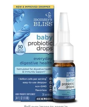 Photo 1 of ***NON-REFUNDABLE***
EXP 01/24
Mommy's Bliss Baby Probiotic Drops Everyday - Gas, Constipation, Colic Symptom Relief - Newborns & Up - Natural, Flavorless, 0.34 Fl Oz

