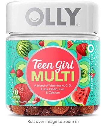 Photo 1 of ***NON-REFUNDABLE***
BEST BY 6/23
OLLY Teen Girl Multi Gummy, Healthy Skin and Immune Support, 15 Essential Vitamins, Biotin, Zinc, Calcium, Chewable Multivitamin, Berry Melon, 35 Day Supply - 70 Count
