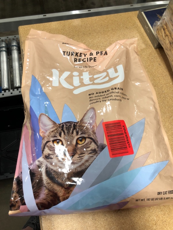 Photo 2 of ***NON-REFUNDABLE***
BEST BY 5/22
Kitzy Dry Cat Food by Amazon, Turkey and Pea Recipe (12 lb bag)
