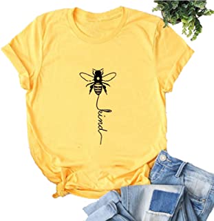 Photo 1 of YourTops Women Bee Kind T-Shirt Graphic Shirt & Blouse
 SIZE S