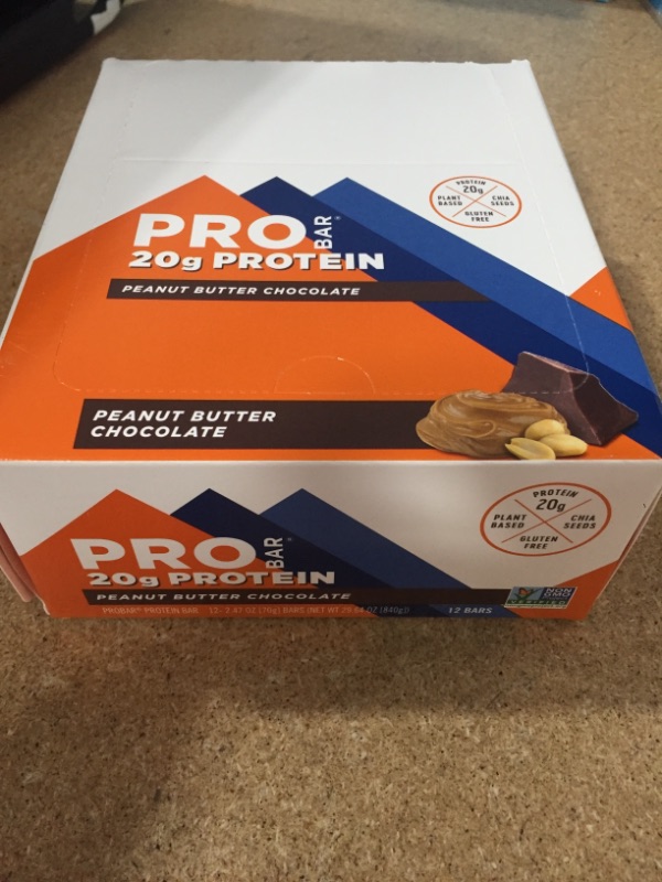 Photo 1 of **EXPIRES FEB2023**PROBAR - Base Protein Bar, Chocolate Bliss, Non-GMO, Gluten-Free, Healthy, Plant-Based Whole Food Ingredients, Natural Energy (12 Count)
