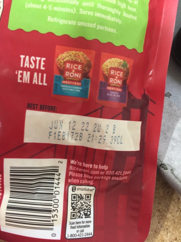 Photo 2 of **EXPIRES JUNE12/2022** Rice-A-Roni Heat Eat Rice Herb Butter Packet, 8.8 Ounce SET OF 8