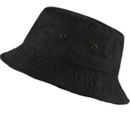 Photo 1 of Bucket Hat With Strap Black/Khaki  