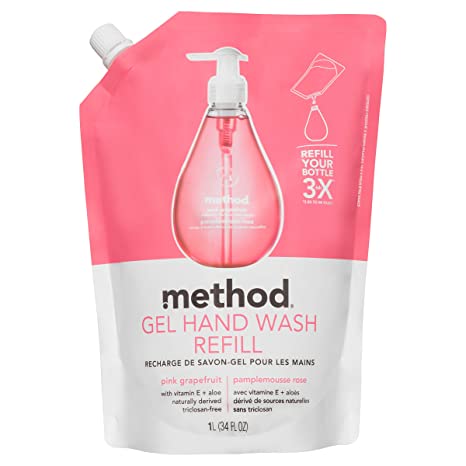 Photo 1 of ** NO EXP PRINTED ***   *** NON-REFUNDABLE**  *** SOLD AS IS***
Method Hand Wash Refill, Pink Grapefruit, 34 Fl. Oz (Pack of 1)
