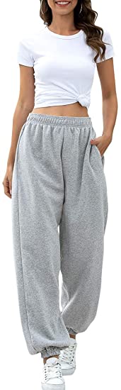 Photo 1 of HeSaYep Women's High Waisted Sweatpants Workout Active Joggers Pants Baggy Lounge Bottoms
SIZE:S