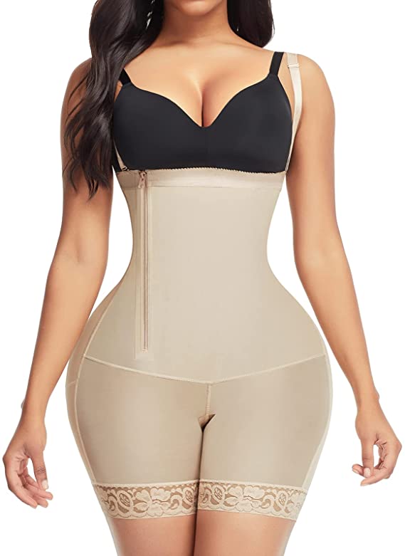 Photo 1 of FeelinGirl Body Shaper for Women Tummy Control Shapewear Side Zipper Open Bust Fajas for Ladies Daily Life
SIZE: XXL
Color: Beige