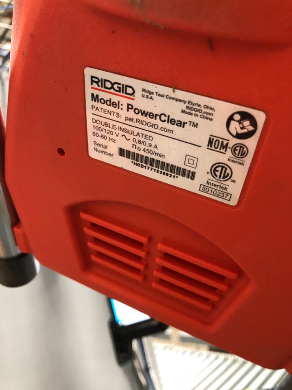 Photo 3 of RIDGID PowerClear 120-Volt Drain Cleaning Machine Kit for Tubs, Showers, and Sinks
