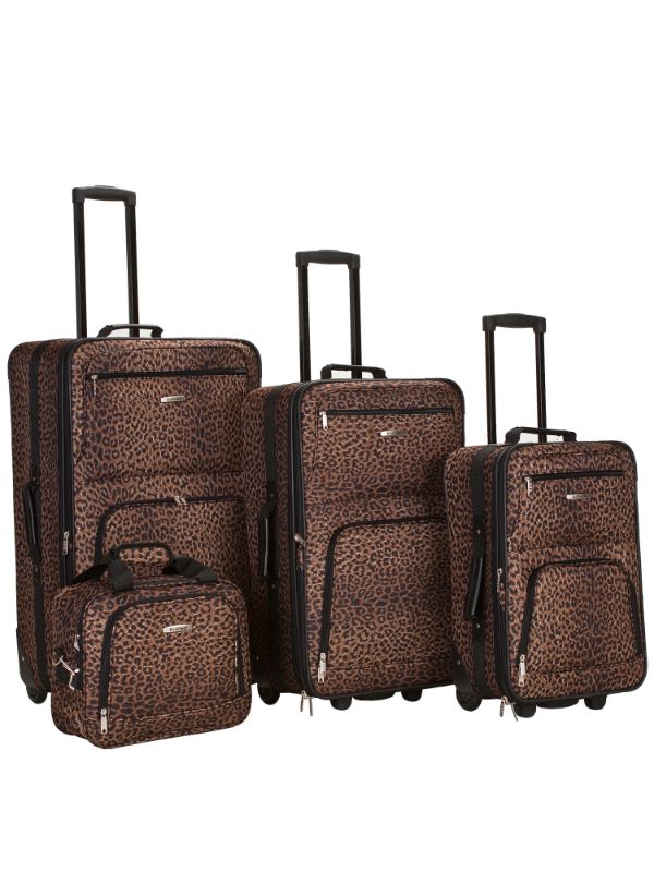 Photo 1 of Rockland Luggage Jungle 4 Piece Softside Expandable Luggage Set F125
