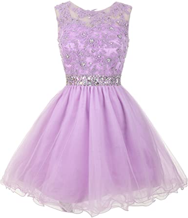 Photo 1 of Mamilove Women's Tulle Short Applique Beading Formal Homecoming Cocktail Party Dress SIZE 10
