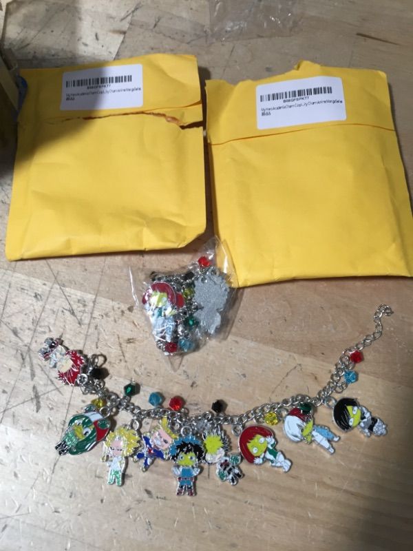 Photo 2 of 2 PACK My Hero Academia Bracelets, Charm Anime Novelty Jewelry Midoria Izuku Katsuki Bakugo Ochaco Uraraka Tenya Iida Shoto Todoroki Tsuyu Asui Eijir? Kirishima Anime Merch Gifts for Teen Girls and Boys
