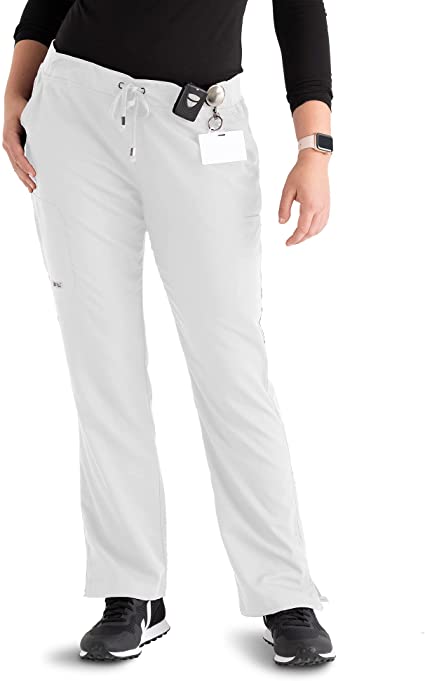 Photo 1 of BARCO Grey's Anatomy Women's Mia Pant, Easy Care Medical Scrub Pants w/ 6 Pockets & Elastic Drawcord Waistband- Small