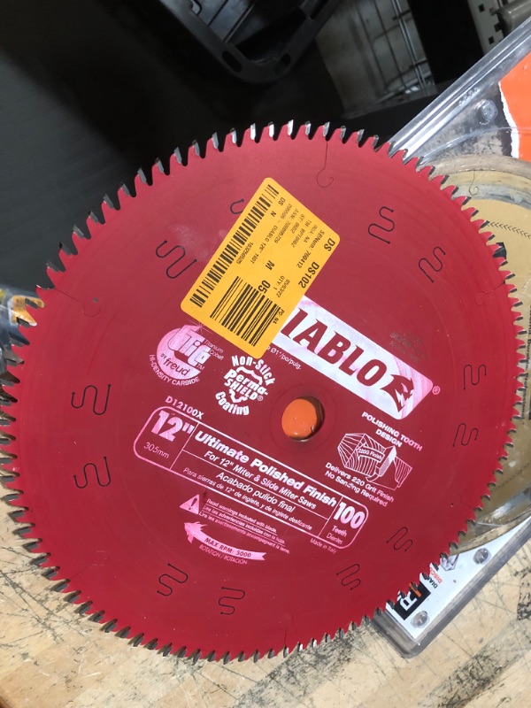 Photo 2 of 12 in. x 100-Tooth Ultimate Polished Finish Circular Saw Blade
