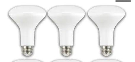 Photo 1 of 65-Watt Equivalent BR30 Dimmable LED Light Bulb Daylight (3-Pack)
