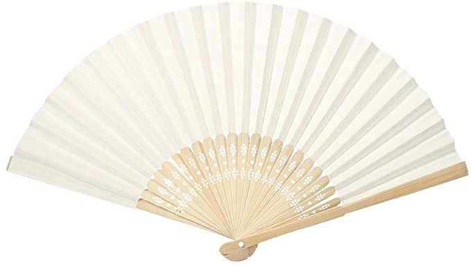 Photo 1 of ** SET SO F3**
Folding Fan, Handheld Folding Paper Fan with Bamboo Fan Bone Gift for Wedding Festival Party, Performance Decoration (Beige)
