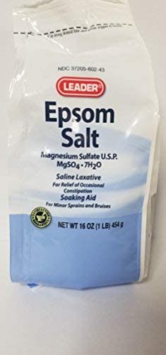 Photo 1 of ** EXP: 01/2025**  **NON-REFUNDABLE**  ** SOLD AS IS ***
Leader Epsom Salt, 16oz Each (Pack of 2)
