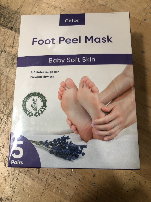 Photo 1 of ** EXP: 05/16/2023**  ** NON-REFUNDABLE **  ** SOLD AS IS ***
FOOT PEEL MASK BABY SOFT SKIN 5 PAIRS