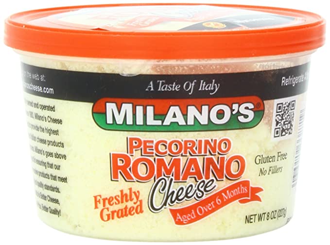 Photo 1 of ** EXP:05/11/22**  ** NON-REFUNDABLE**  ** SOLD AS IS***   ** SETS OF 3**
Milano's Romano Cheese Deli Cups, Grated Pecorino, 8 Ounce