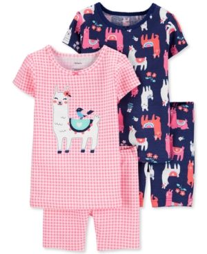 Photo 1 of Carter's Baby Girls 4-pc. Pajama Set, 12 Months , Multiple Colors
12 MONTH