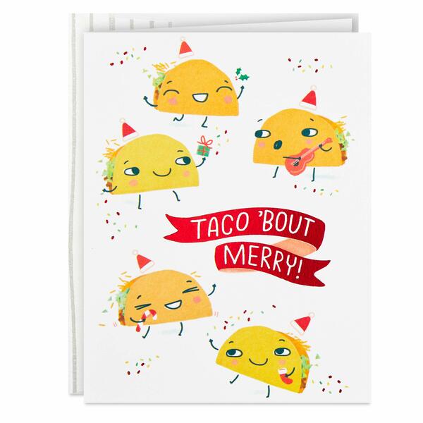 Photo 1 of ** SETS OF 4**
Hallmark Good Mail Boxed Christmas Cards (Christmas Tacos, 12 Cards with Envelopes)
