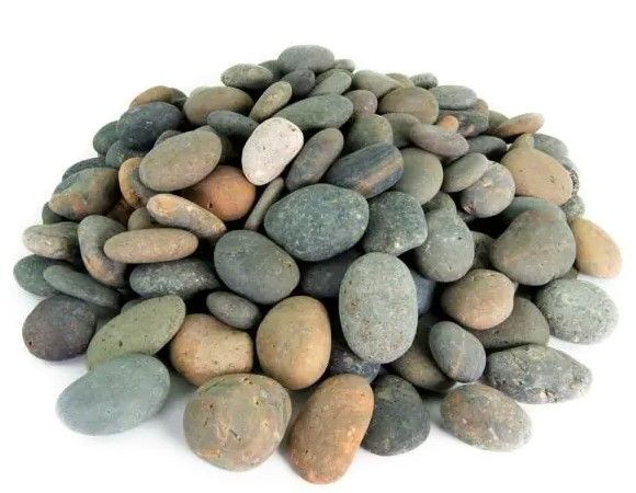 Photo 1 of .25 cu. ft. 1 in. to 2 in. Mixed Mexican Beach Pebbles Smooth Round Rock for Gardens, Landscapes and Ponds
