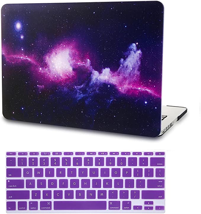 Photo 1 of KECC Compatible with MacBook Pro 13 inch Case 2020 2021 2022 with Touch Bar A2338 M1 A2289 A2251 Protective Plastic Hard Shell + Keyboard Cover (Purple)
