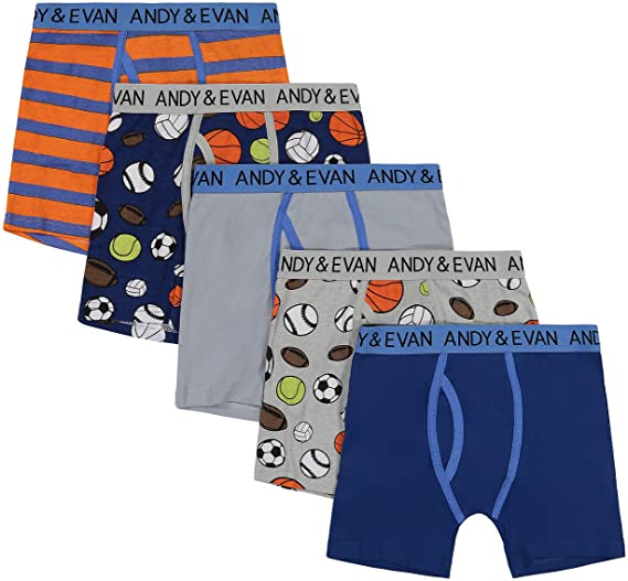 Photo 1 of Andy & Evan Boys Boxer Briefs Super Soft 100% Cotton Tagless 5-Pack
SIZE:4-6 S 