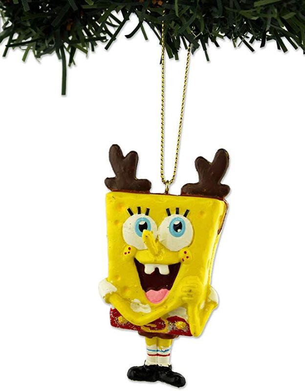 Photo 1 of ** SETS OF 2**
Kurt Adler Spongebob Squarepants and Patrick Ornament with hats
