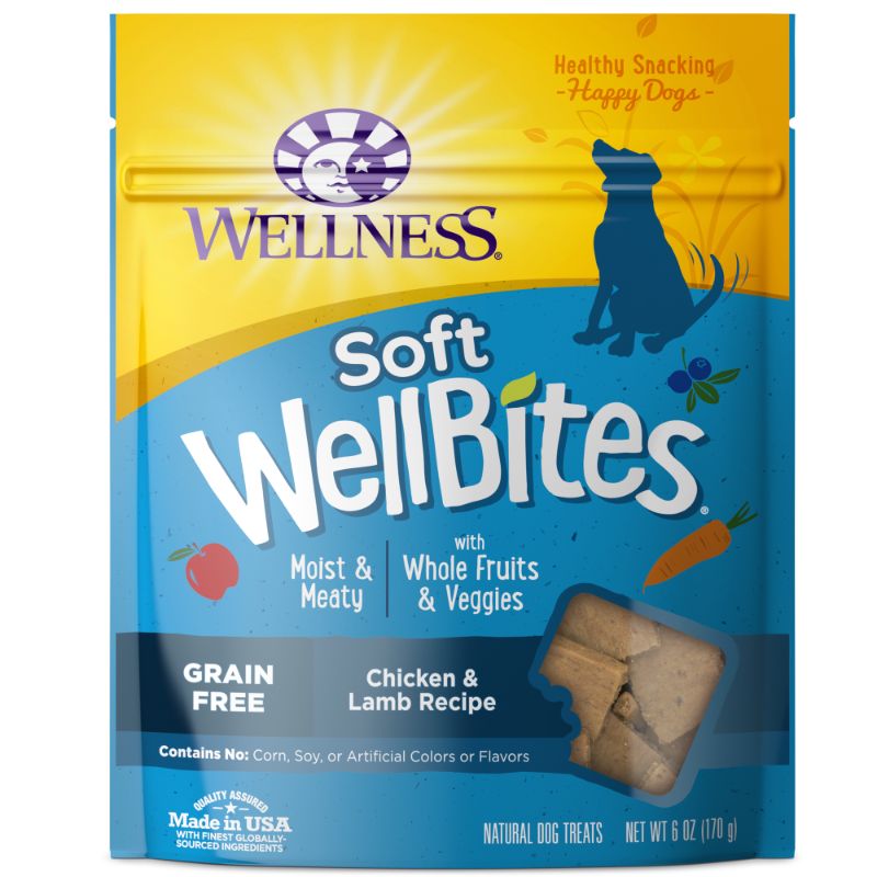 Photo 1 of ** EXP: 25 JUL 22**     *** NON-REFUNDABLE**   *** SOLD AS IS**
*** SETS OF 2**
Wellness Rewarding Life Chicken & Lamb Grain-Free Soft & Chewy Dog Treats, 6-oz Bag
