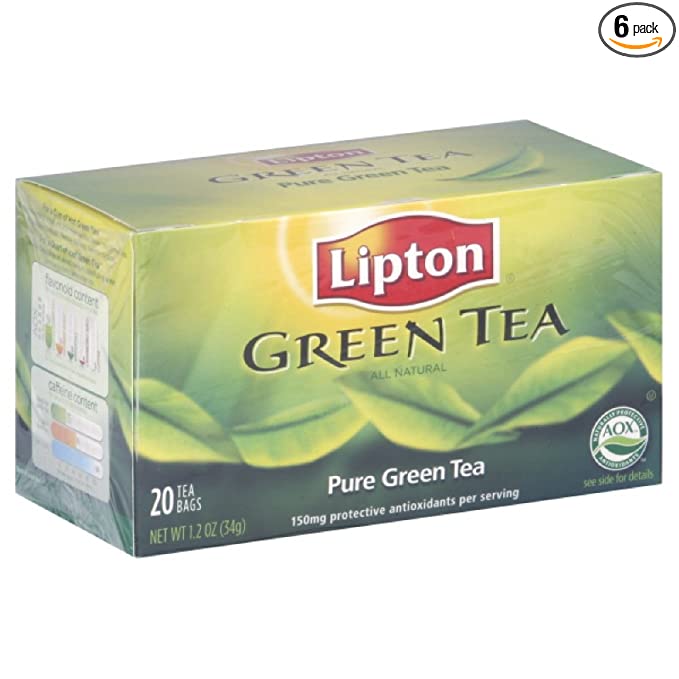 Photo 1 of ** EXP: JUN 29 2022**  *** NON-REFUNDABLE**   *** SOLD AS IS**
Lipton Tea 100% Green Tea, 20-count (Pack of6)
