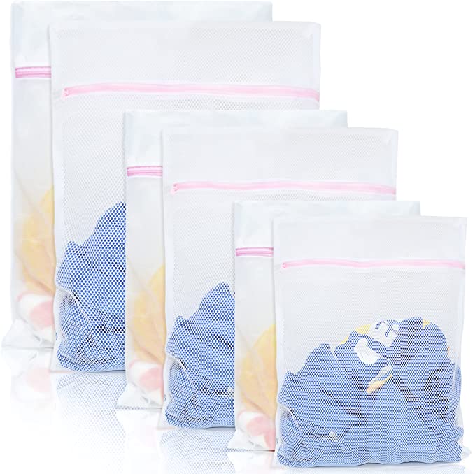 Photo 1 of ** SETS OF 3**
JMEXSUSS Set of 6 Mesh Laundry Bags for wash Blouse, Hosiery, Stocking, Underwear, Bra Lingerie, Travel Laundry Bag
