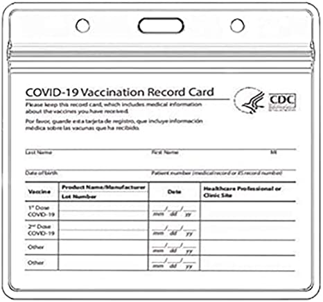 Photo 1 of ** SETS OF 3**
Vaccine Card Holder,CDC Vaccination Card Protector 4 X 3 Inches Immunization Record Vaccine Card Holder Waterproof Clear Vinyl Plastic Sleeve with Type Resealable Zip (20 Pack)
