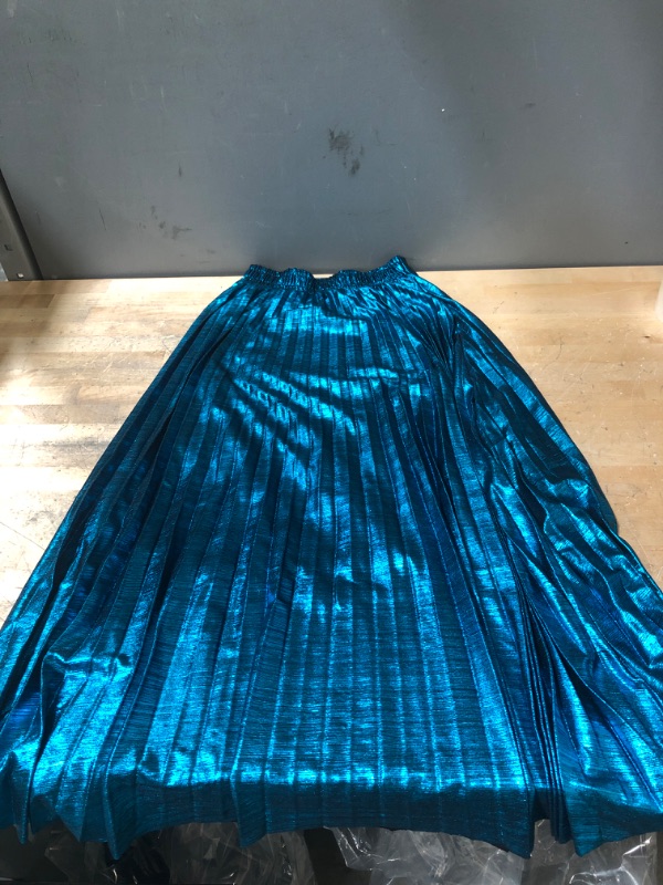 Photo 1 of BLUE/ AQUA LONG GLITTER SKIRT
SIZE: SMALL