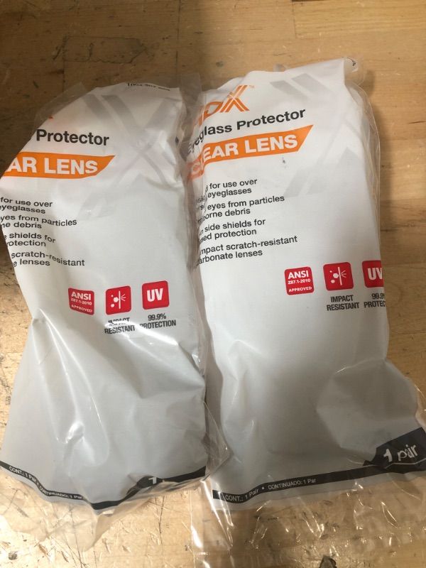 Photo 1 of ** SETS OF 2**
Over the Glass Indoor Safety Glasses